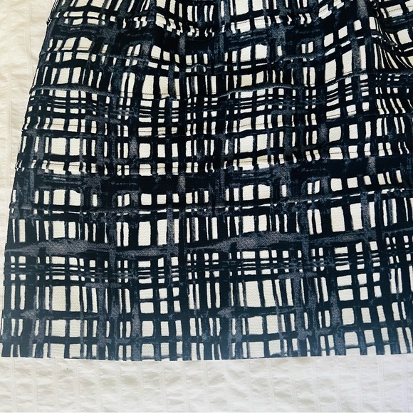 Madewell Plaid Navy Blue/ white dress sleeveless, above knee size 6 dress - Picture 5 of 9